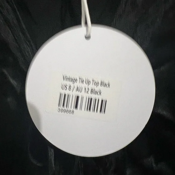 Black Tie Up Top - Picture 6 of 8